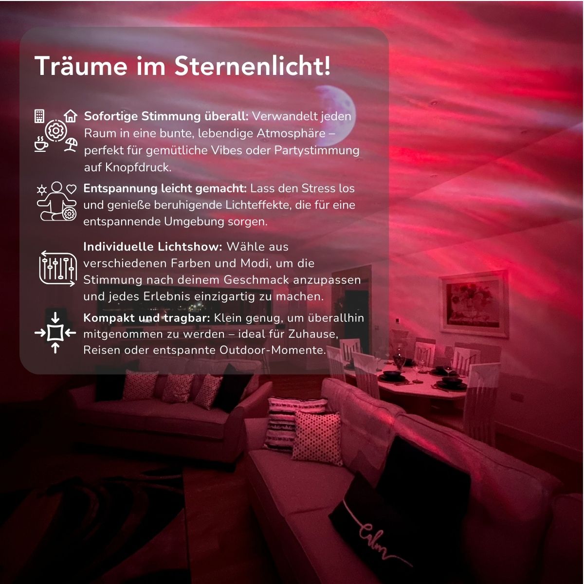 Serenosole™ StellarDreams Sternenlicht-Projektor | Verwandle deinen Raum in eine magische Oase!