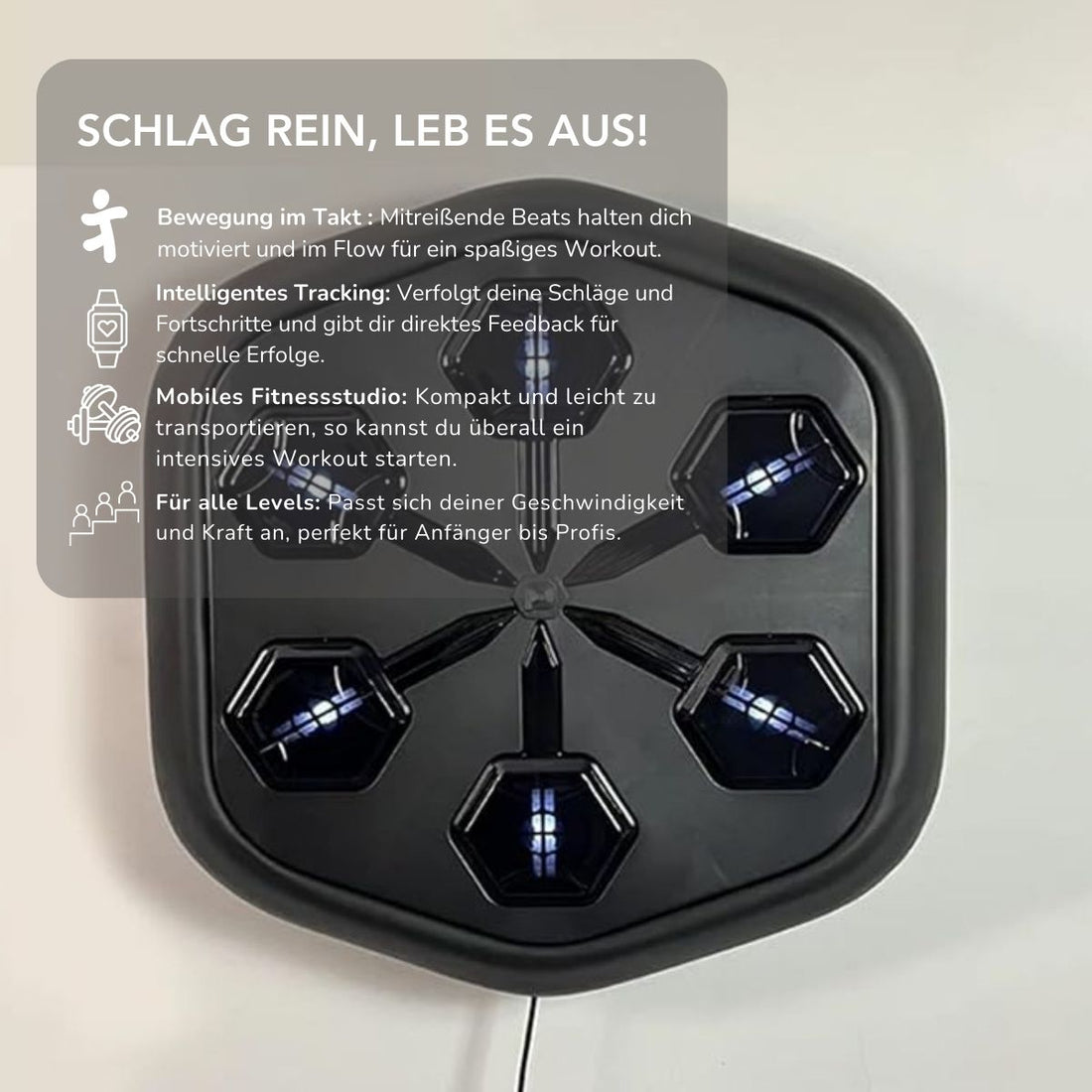 Serenosole™ SyncFit Boxtrainer | Workout mit Beats, die dich in Bewegung halten (+ GRATIS Boxhandschuhe)