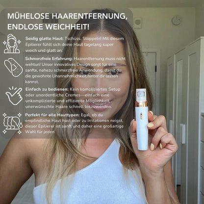 Serenosole™ BareBeauty-haarepilator | Laat uw huid zijdezacht aanvoelen | Pijnloos ontharen 2024