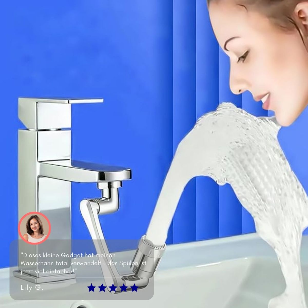 Serenosole™ FlowMaster kraanopzetstuk | Transformeer elke kraan in een krachtige sproeier | Ultieme kraanupgrade 2024 (1+1 GRATIS)