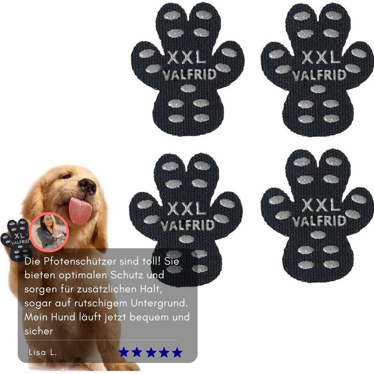 PawGuard Pads | Ultimativer Schutz für die Pfoten deines Hundes (5 sets)