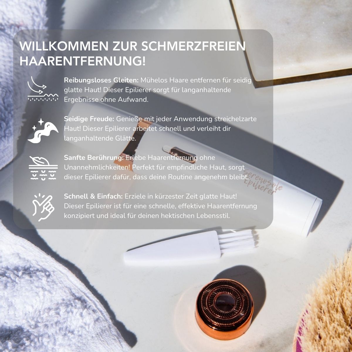 Serenosole™ BareBeauty-haarepilator | Laat uw huid zijdezacht aanvoelen | Pijnloos ontharen 2024