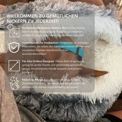 Serenosole™ CuddleCave Hundebett | Gemütlicher Rückzugsort, perfekt für deinen Hund | Gemütlichstes Hundebett 2024