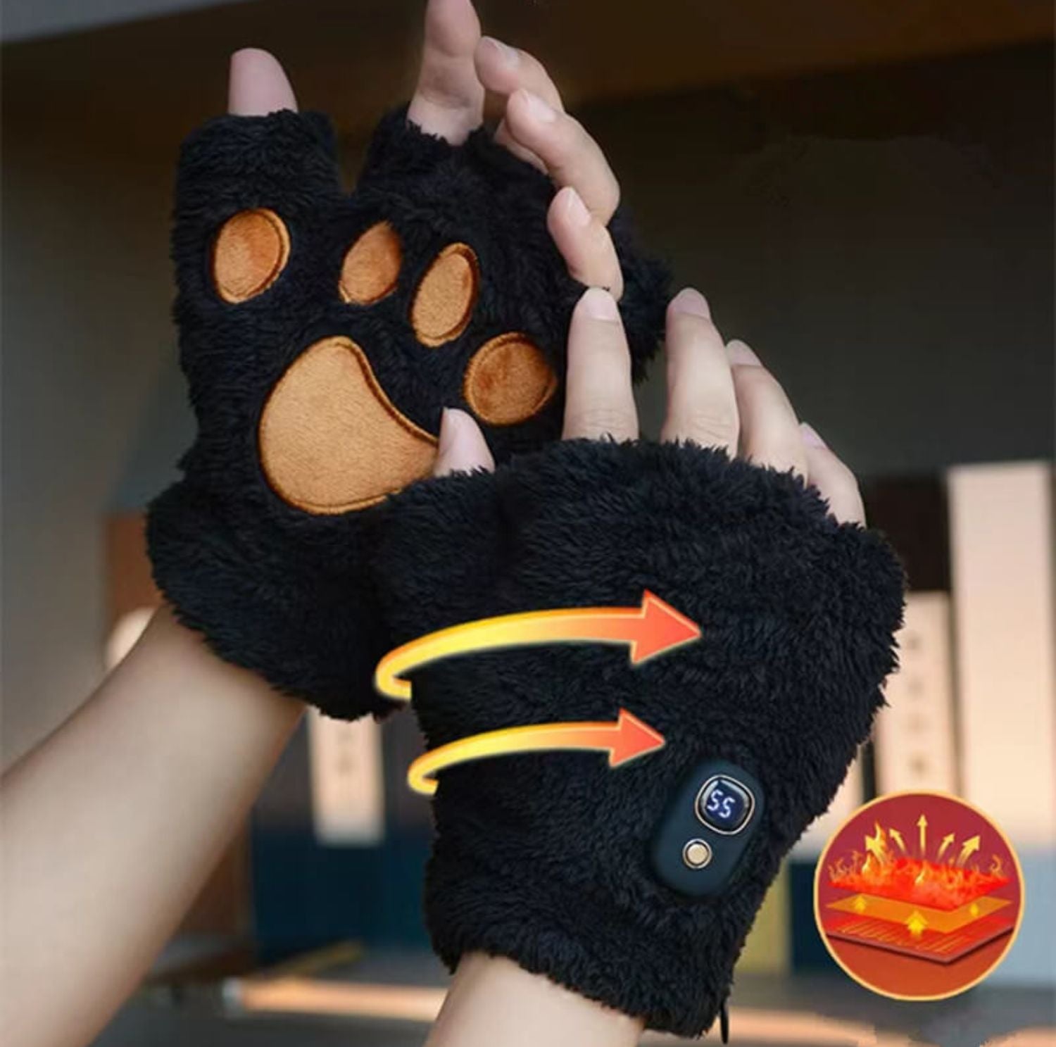 Serenosole™ WarmTouch Smarte beheizte Handschuhe | Halte deine Hände den ganzen Tag warm | Smarte Winterhandschuhe 2024