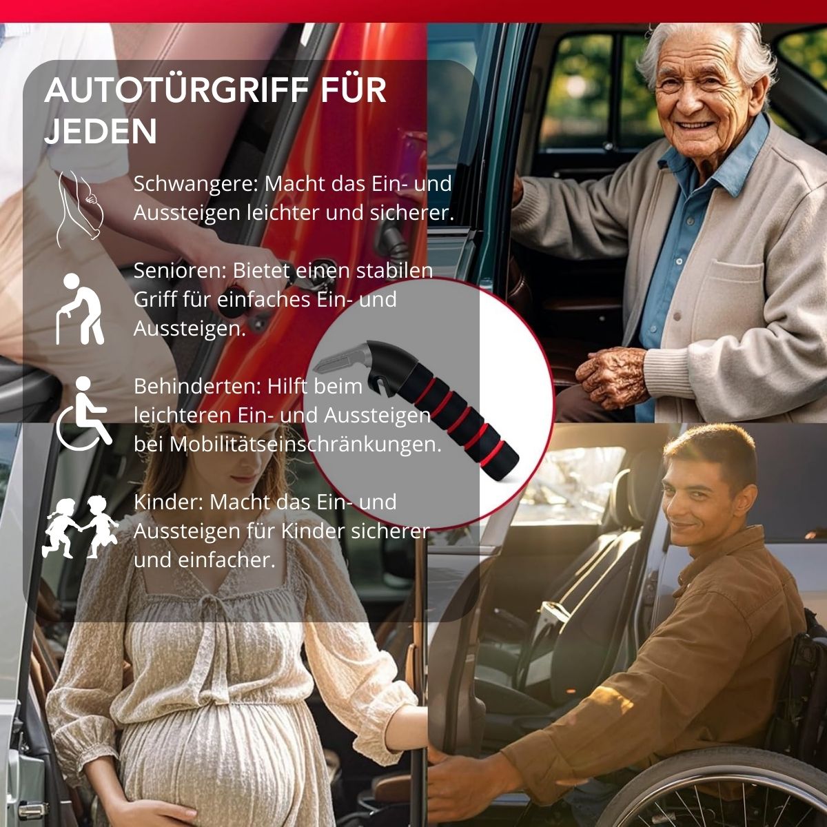 Serenosole™ EasyExit autodeurhendel | Handige en veilige uitgang | Beste autotool 2024 (1+1 GRATIS)