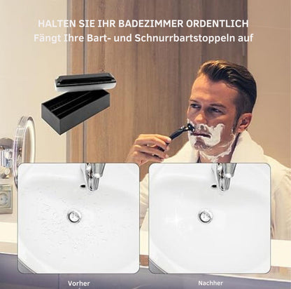 Serenosole™ GroomMaster Beard-Schwamm für die Spüle | Fängt mühelos Bartabschnitte auf | Beste Lösung gegen Haare im Waschbecken 2024 (2+1 GRATIS)