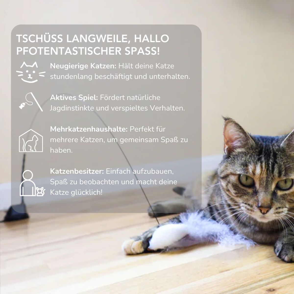 Serenosole™ BirdyWhisker vogelsimulatiespeelgoed voor katten | Stimuleer het natuurlijke jachtinstinct van een kat | Beste jachtspeelgoed 2024