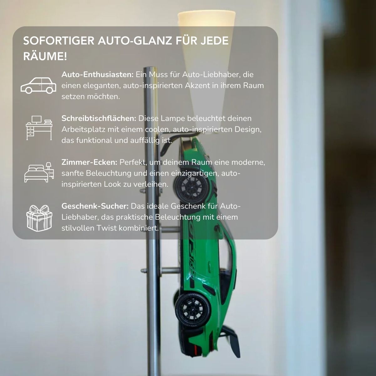 Serenosole™ AutoAura Autolampe | Eine Lampe, so stylisch wie dein Lieblingswagen