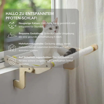 Serenosole™ CatNap kattenmand | Een knus plekje voor je lieve viervoeter | Gemaakt van hoogwaardige materialen