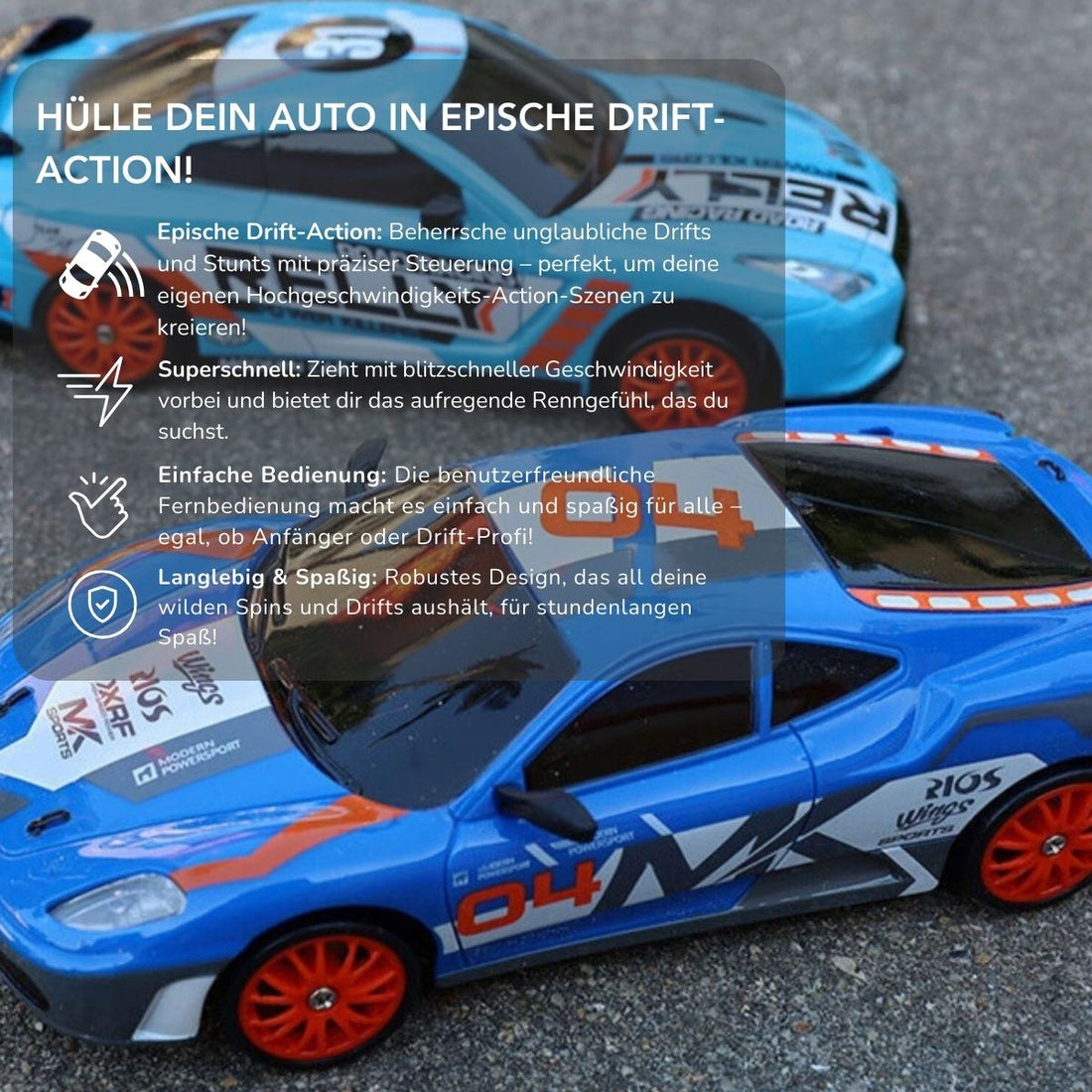 Serenosole™ DriftBlaze Driftspielzeugauto | Schnell, wild und voller Drift-Action