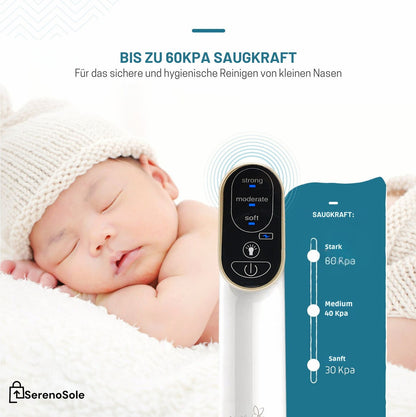 Serenosole™ BreatheEase Neusreiniger | Reinigt de neusholtes voor gemakkelijke ademhaling | Beste oplossing voor verstopte neusbaby 2024