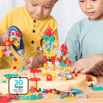 Serenosole™ PuzzlePlay Elektrisches Bohrmaschinen-Spielzeug-Set | Baue dein perfektes Puzzle und mache jedes Teil einzigartig | Das ultimative Puzzle-Erlebnis 2024