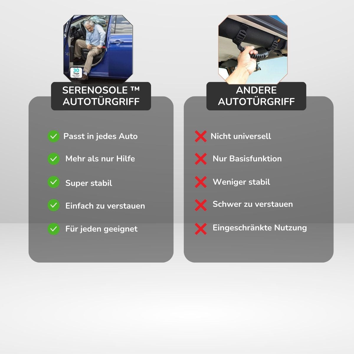 Serenosole™ EasyExit autodeurhendel | Handige en veilige uitgang | Beste autotool 2024 (1+1 GRATIS)