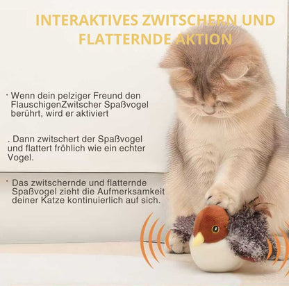 Serenosole™ BirdyBuddy kattenspeeltje | Trekt de aandacht van uw kat en stimuleert het spelen | Meest verslavende kattenspeeltje 2024